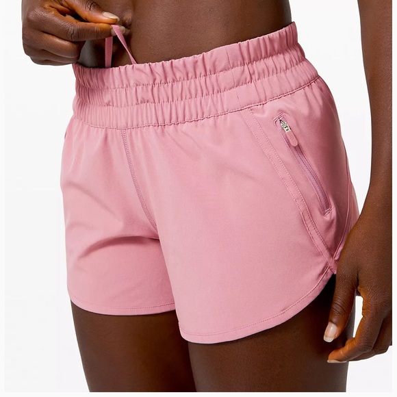 lululemon pink tracker shorts